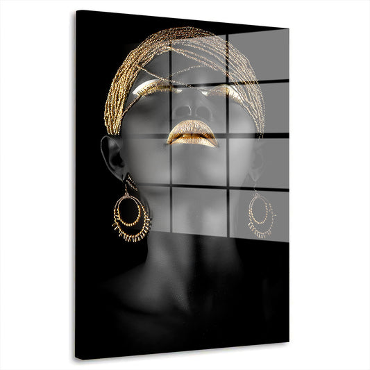 Afrikanische Frau Black Women Acrylglasbild Wandbild Bild Wanddeko Wohnzimmer