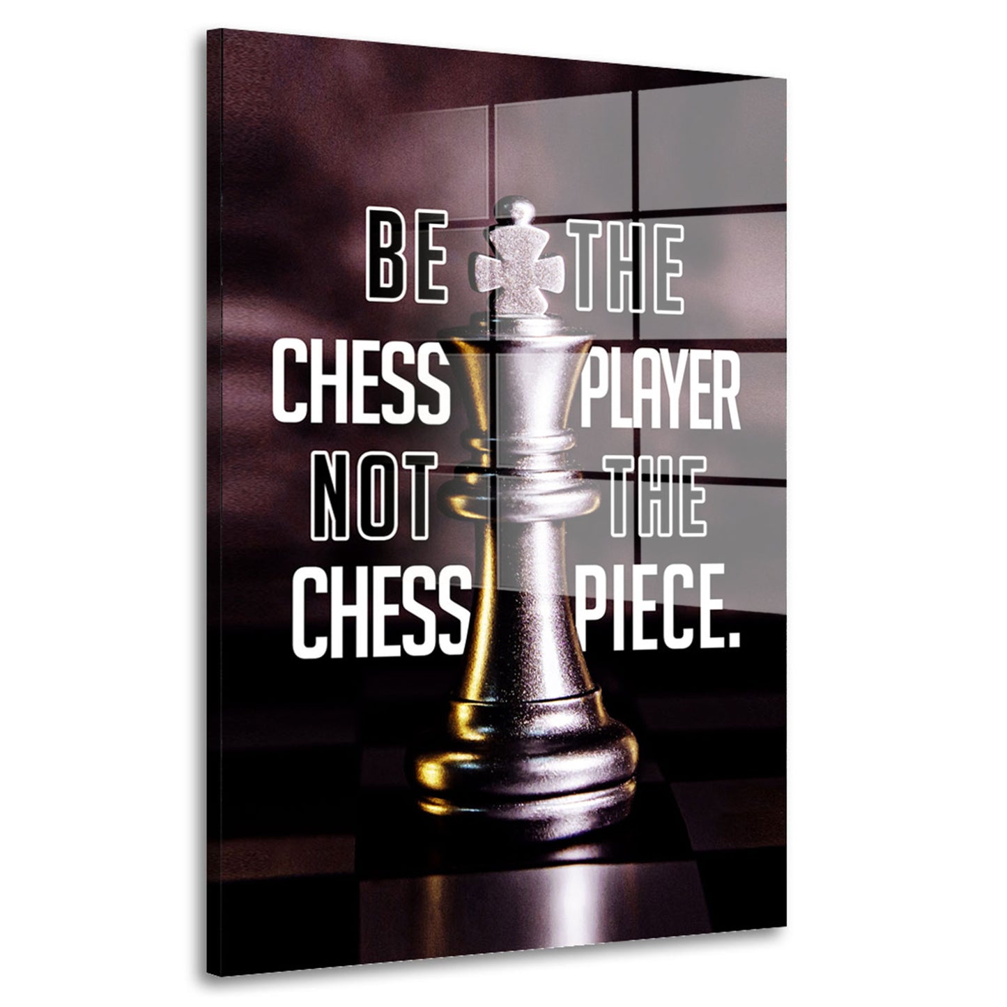 Always Be The Chess Player Mindset Acrylglasbild Wandbild Bild Wanddeko XL