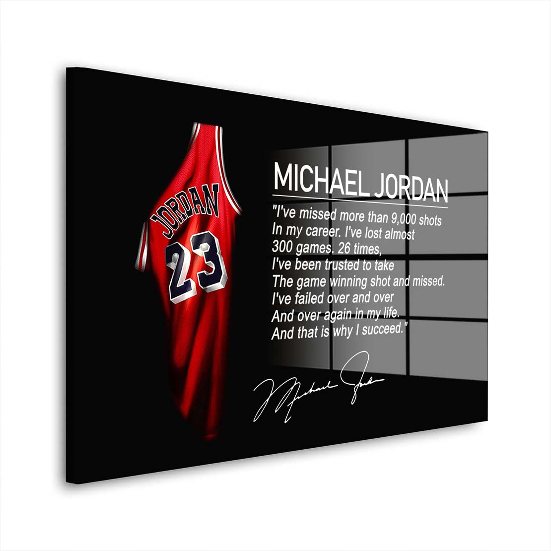 Basketball Motivation Acrylglasbild Wandbild Bild Wanddeko Wohnzimmer XL