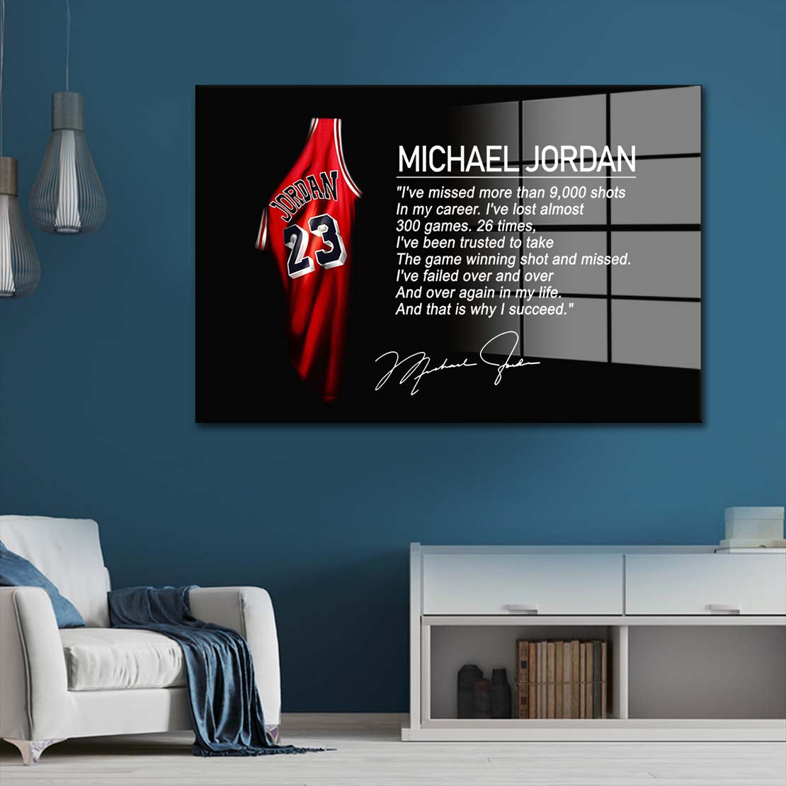 Basketball Motivation Acrylglasbild Wandbild Bild Wanddeko Wohnzimmer XL