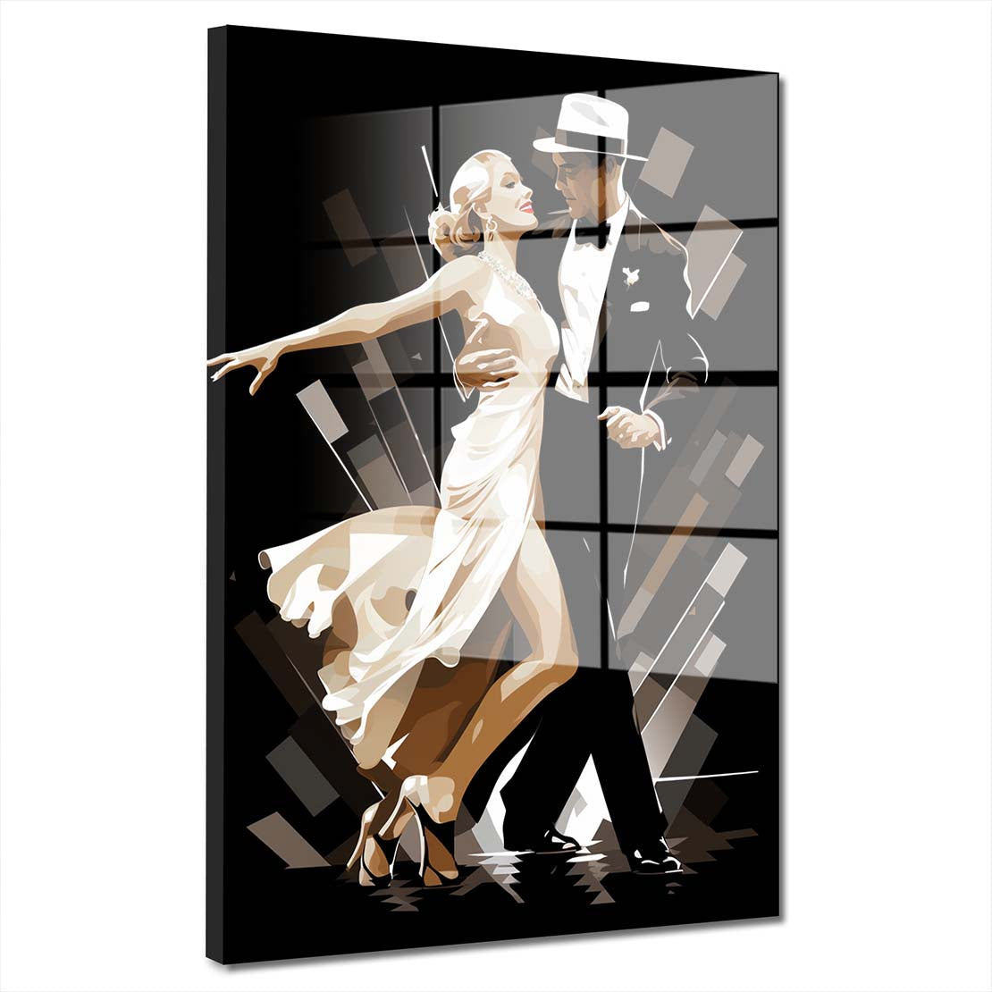 Dance tanzendes Paar Acrylglasbild Wandbild Bild Wanddeko Wohnzimmer XL