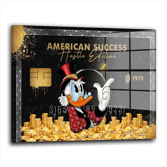 Duck Card Motivation Acrylglasbild Wandbild Bild Wanddeko Wohnzimmer XL