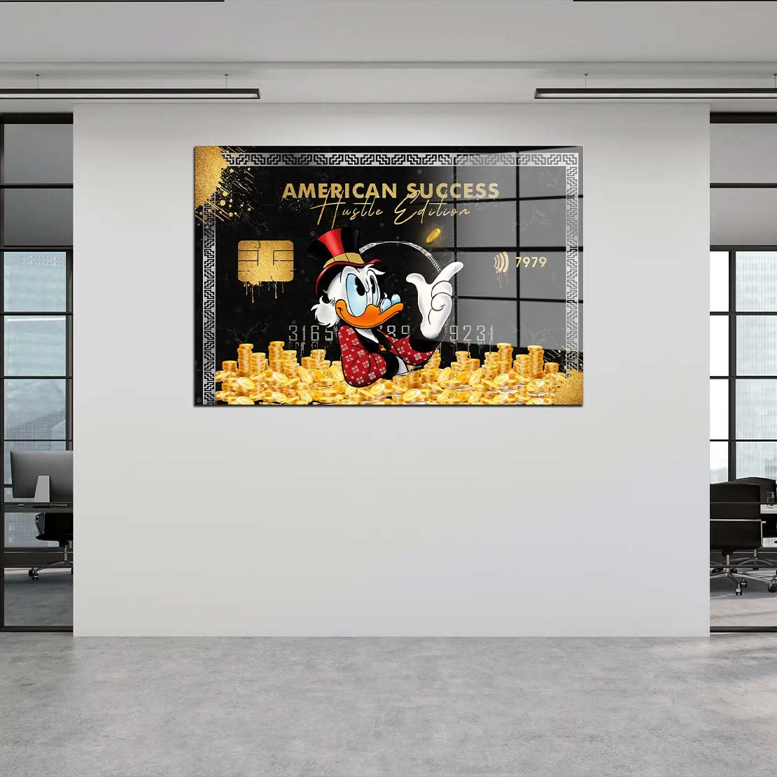 Duck Card Motivation Acrylglasbild Wandbild Bild Wanddeko Wohnzimmer XL