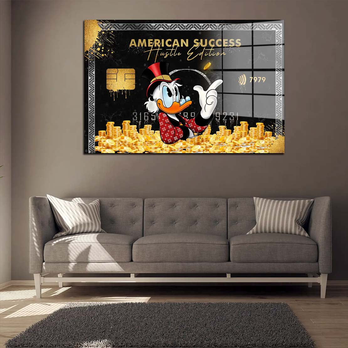Duck Card Motivation Acrylglasbild Wandbild Bild Wanddeko Wohnzimmer XL