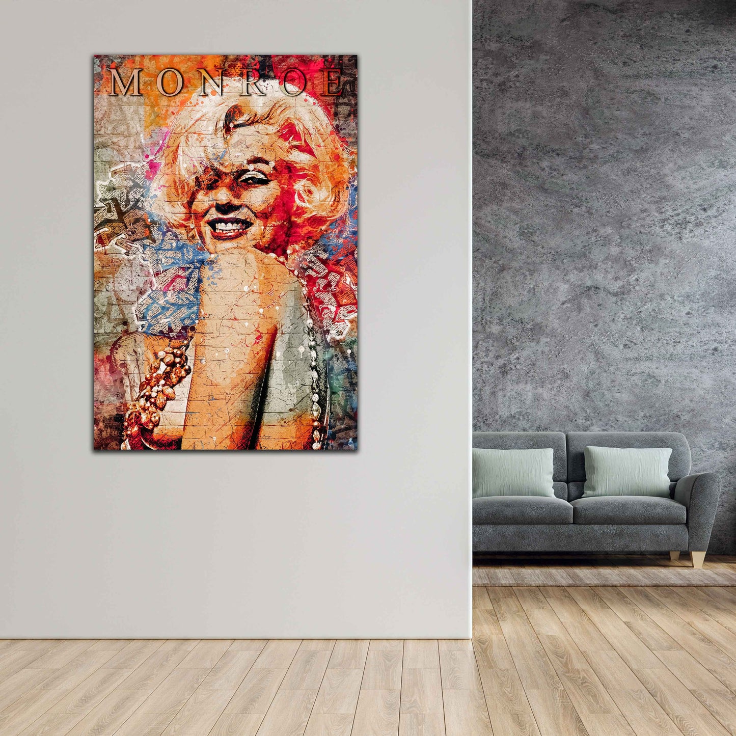Ikone Wonderful Street Art Wandbild Leinwandbild Kunstdruck XL Wanddeko