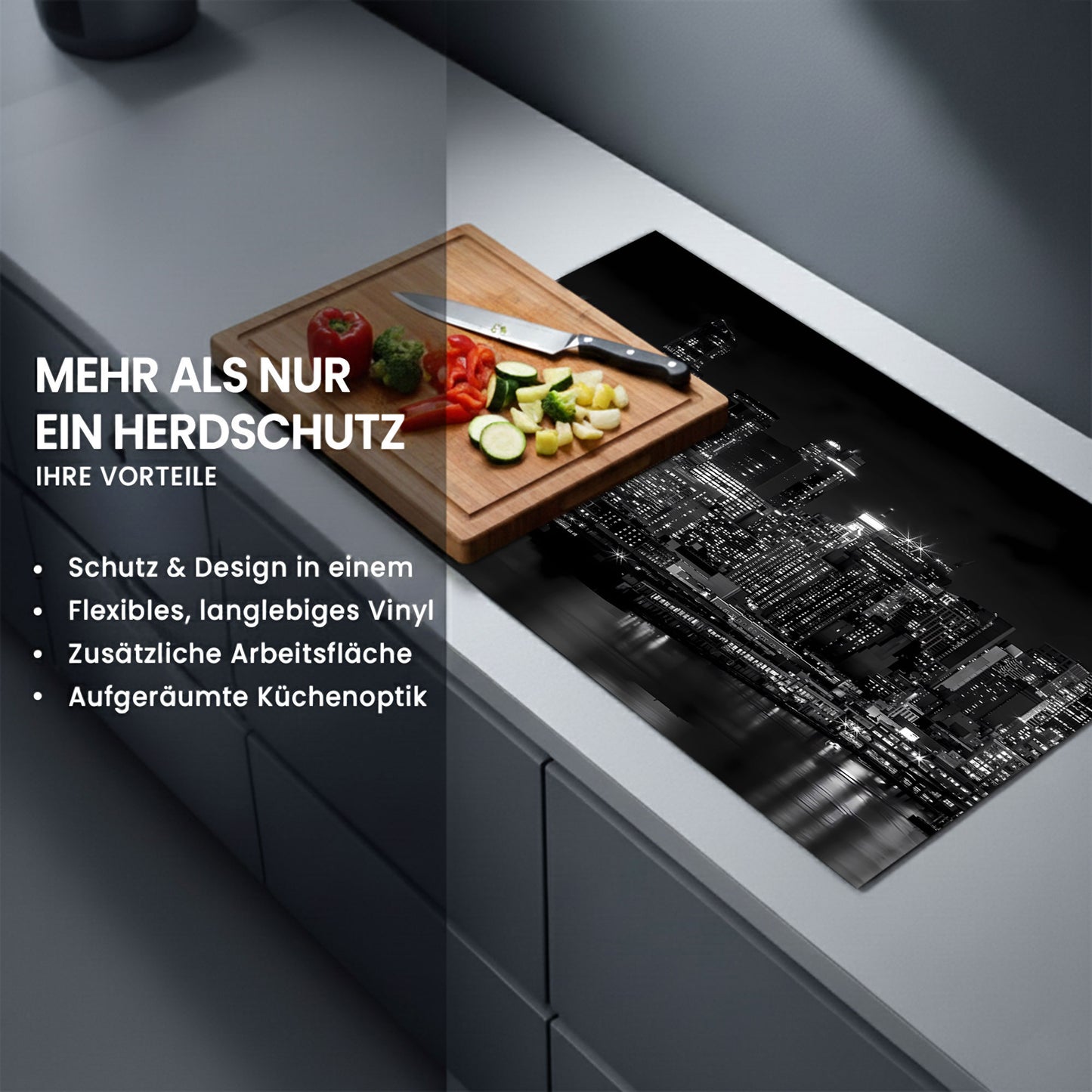 Städte Rom Herdabdeckplatte Vinyl Induktionsschutz Ceranfeld Kochfeld