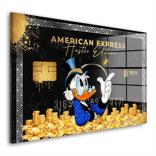 Pop Art Kunst Duck Karte Comic Acrylglasbild Wandbild Bild Wanddeko Wohnzimmer XL