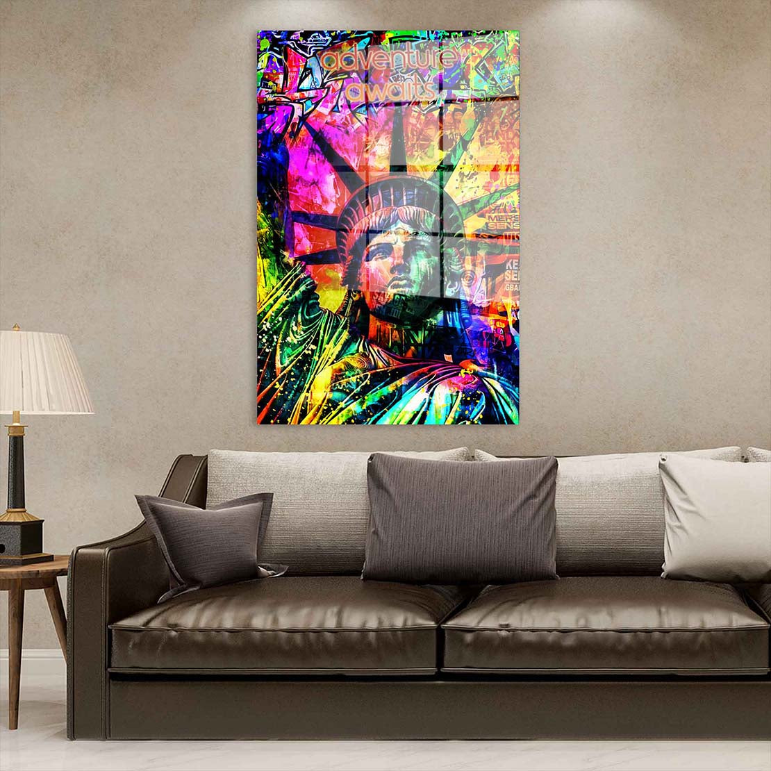 Pop Art USA New York Adventure Acrylglasbild Wandbild Bild Wanddeko XL