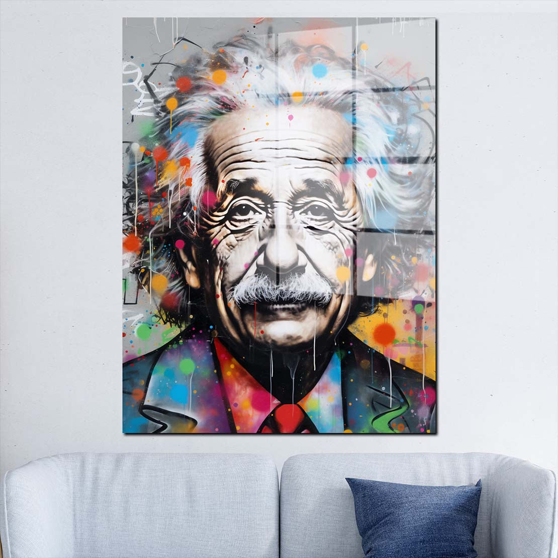 Popstar der Astrophysik Acrylglasbild Wandbild Bild Wanddeko Wohnzimmer XL