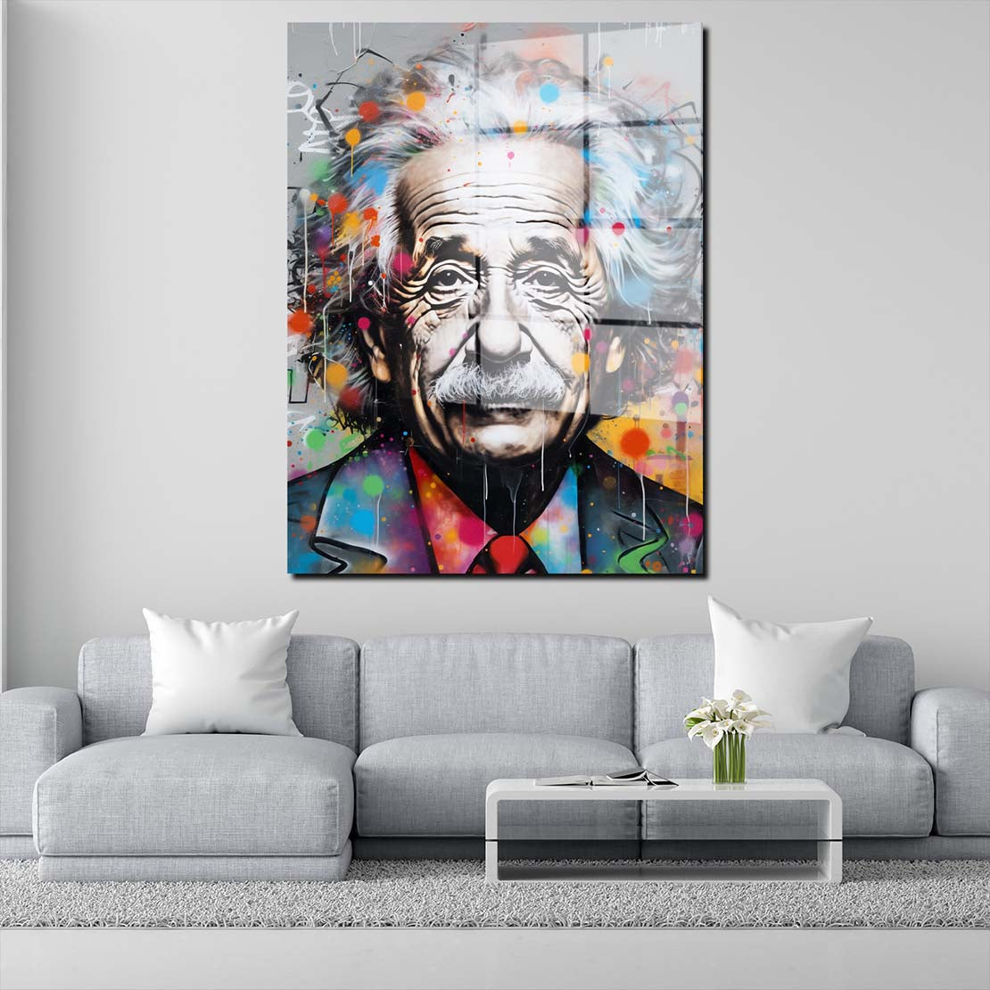 Popstar der Astrophysik Acrylglasbild Wandbild Bild Wanddeko Wohnzimmer XL