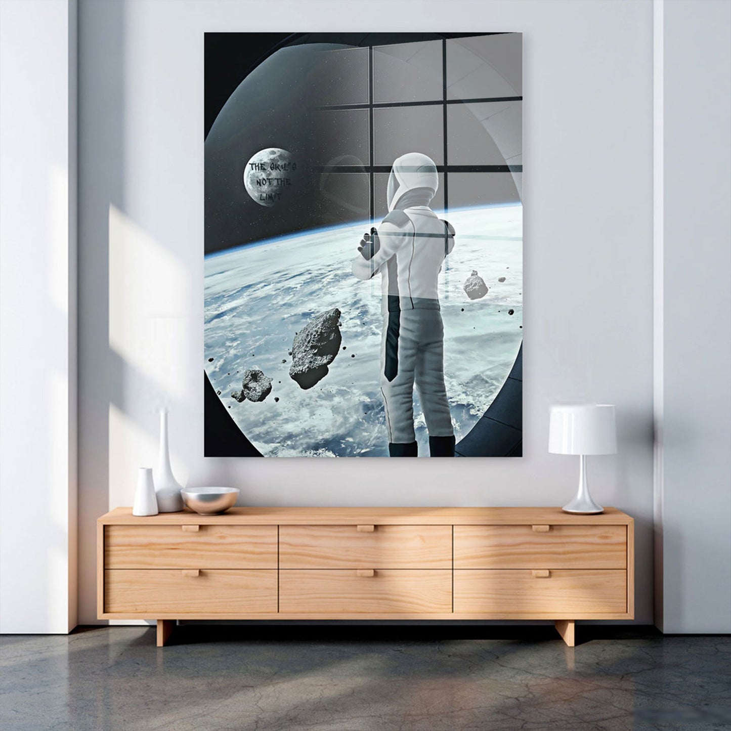 Weltall Space Raumschiff Acrylglasbild Wandbild Bild Wanddeko Wohnzimmer XL
