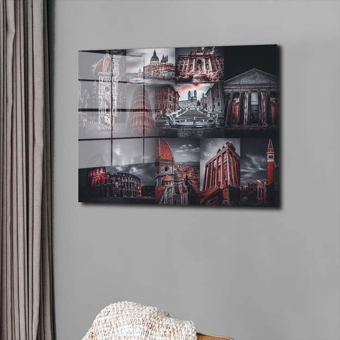 Stadt Rom Italien Beautiful Acrylglasbild Wandbild Bild Wanddeko Wohnzimmer XL