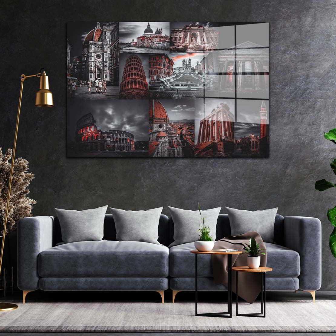 Stadt Rom Italien Beautiful Acrylglasbild Wandbild Bild Wanddeko Wohnzimmer XL