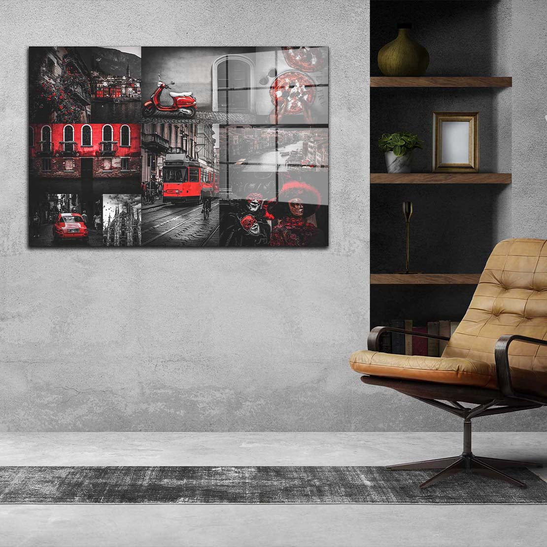 Stadt Rom Venedig Italien Acrylglasbild Wandbild Bild Wanddeko Wohnzimmer XL