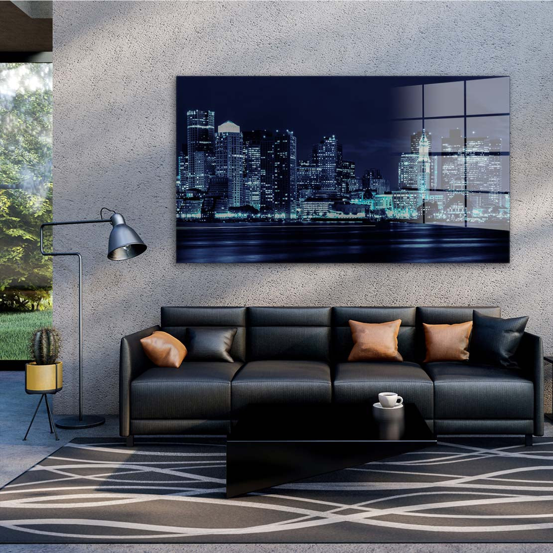USA New York Manhattan Skyline Acrylglasbild Wandbild Bild Wanddeko XL