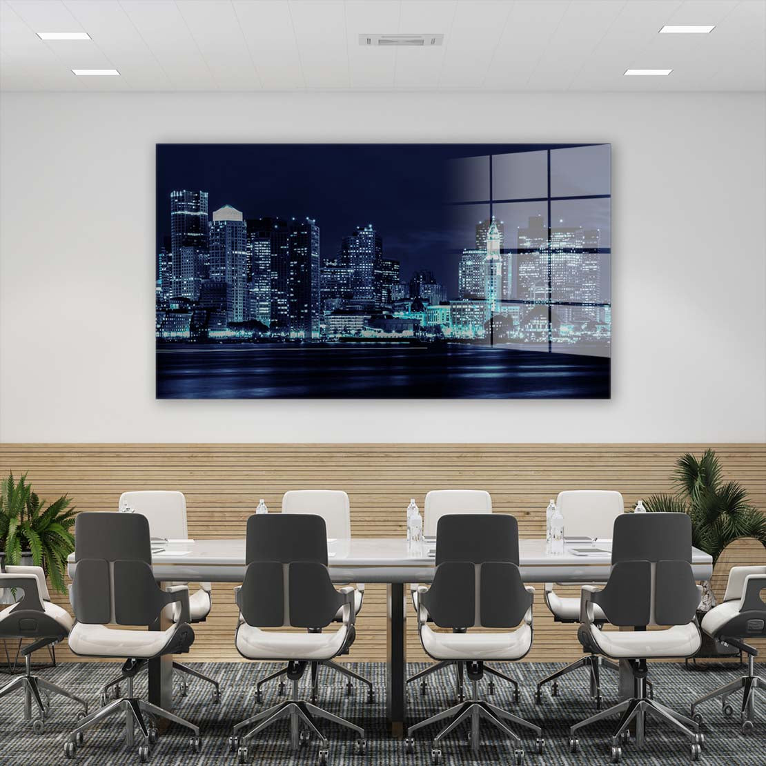 USA New York Manhattan Skyline Acrylglasbild Wandbild Bild Wanddeko XL