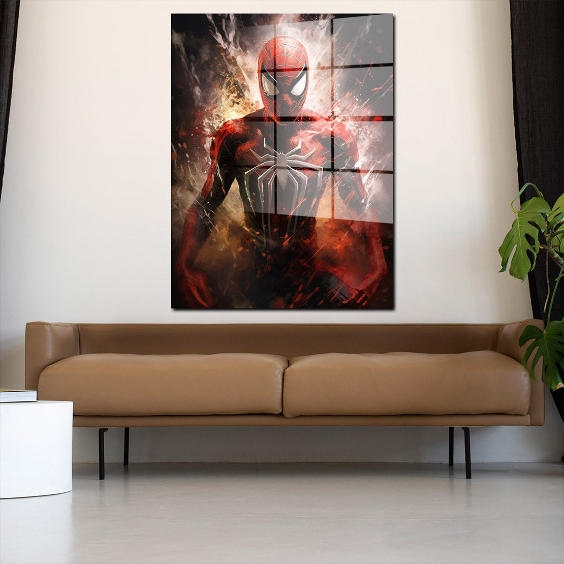 Beautiful Spider Man Comic Film Acrylglasbild Wandbild Bild Wanddeko Wohnzimmer XL