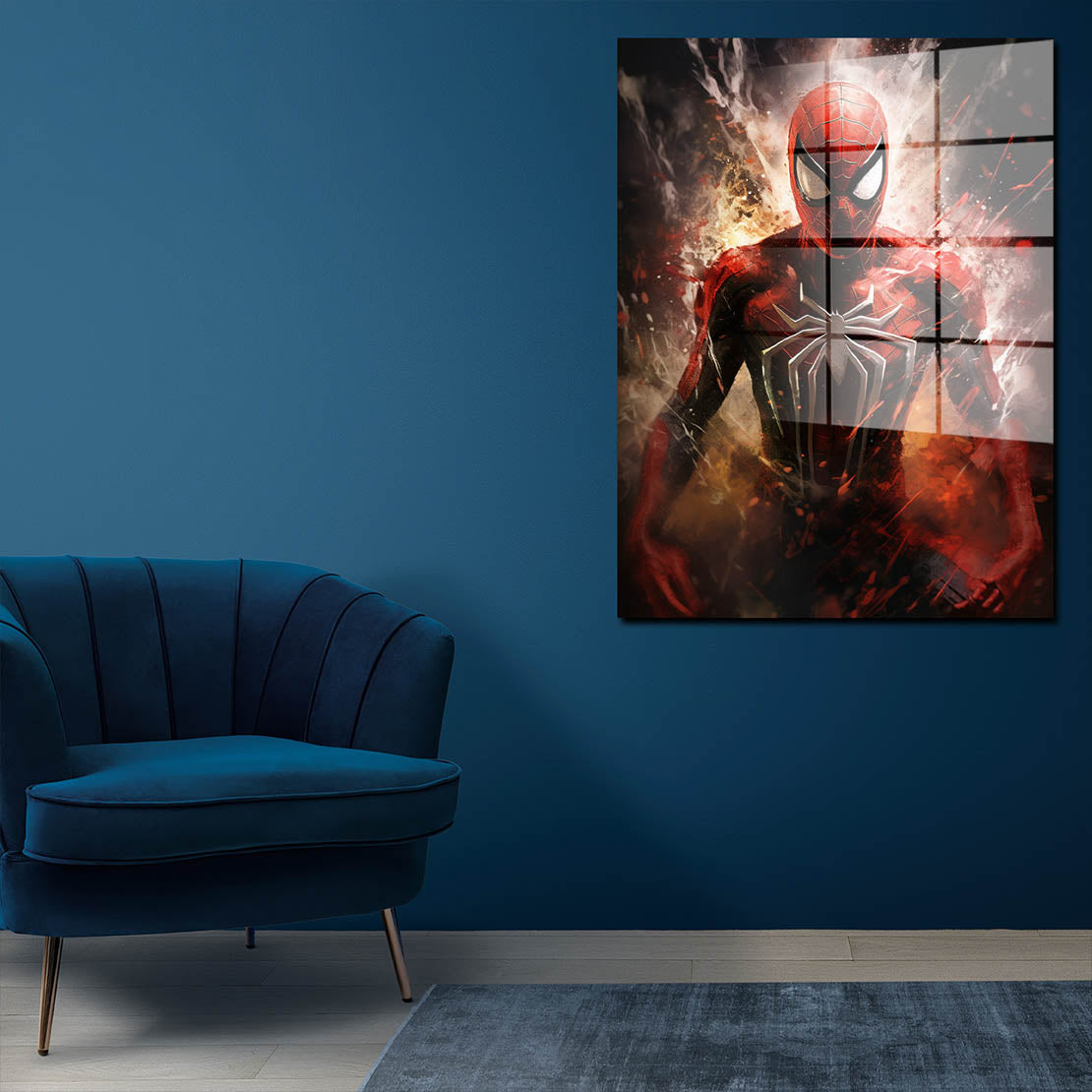 Beautiful Spider Man Comic Film Acrylglasbild Wandbild Bild Wanddeko Wohnzimmer XL