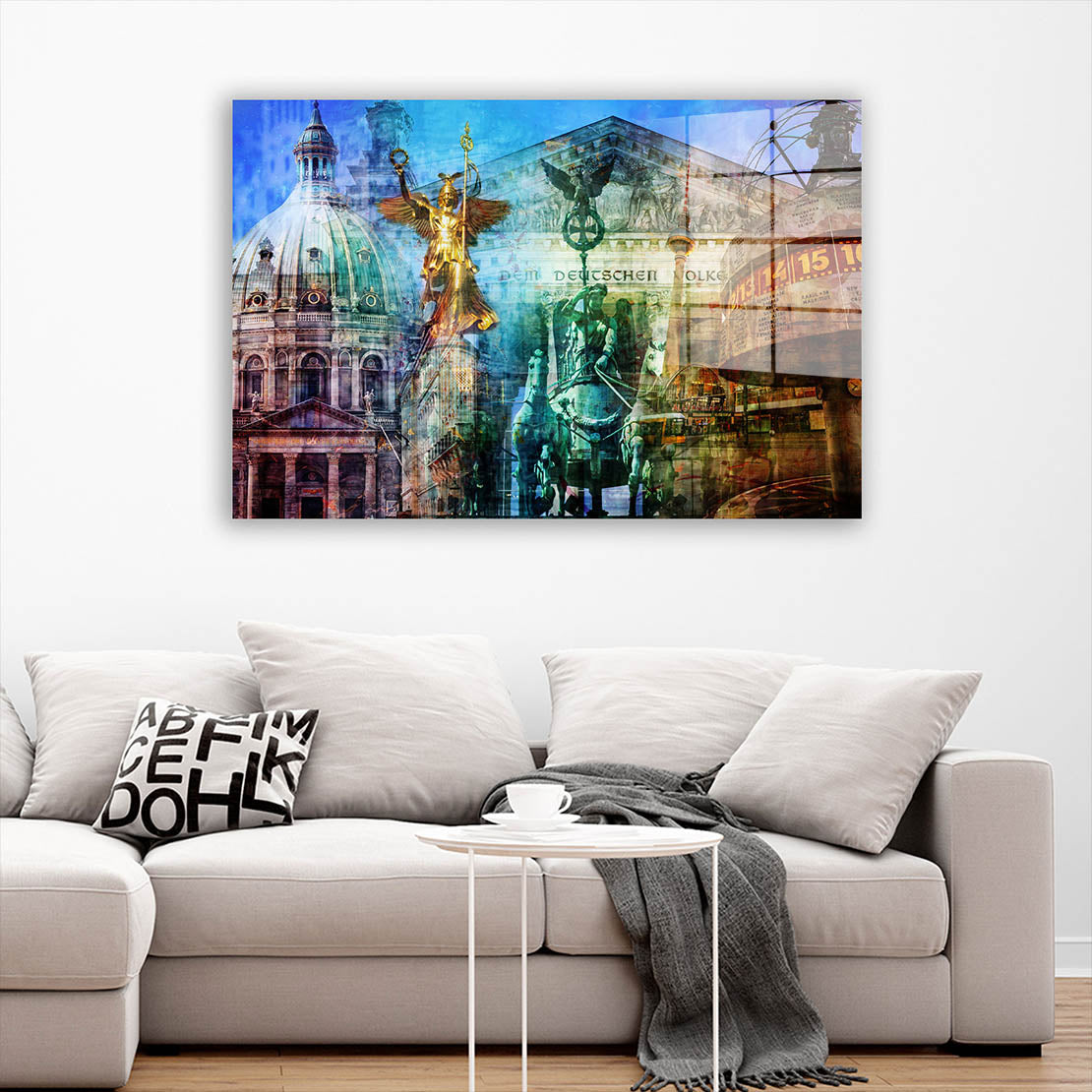 Berlin Pop Art Deutschland Acrylglasbild Wandbild Bild Wanddeko Wohnzimmer XL