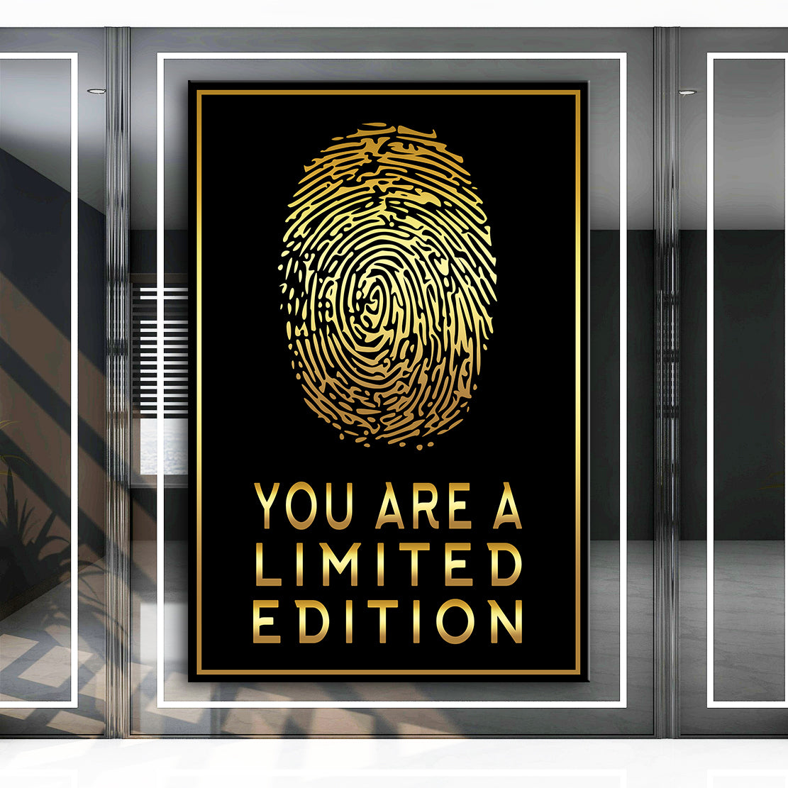 Motivation Fingerabdruck, You Are A Limited Edition Wandbild Leinwandbild Deko