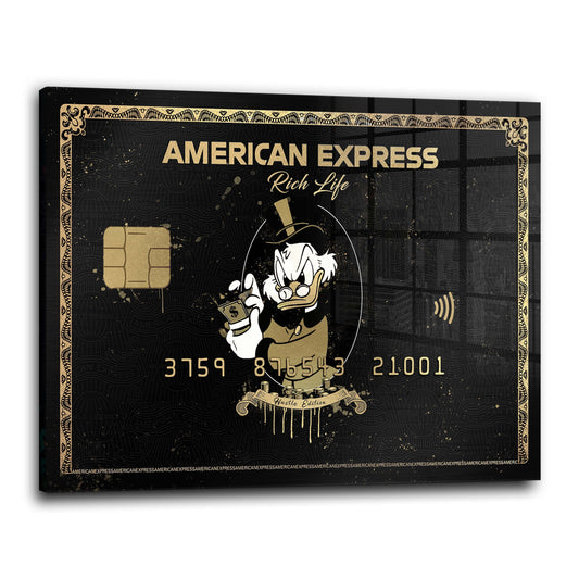 Duck Karte Pop Art Motivation Acrylglasbild Wandbild Bild Wanddeko Wohnzimmer XL