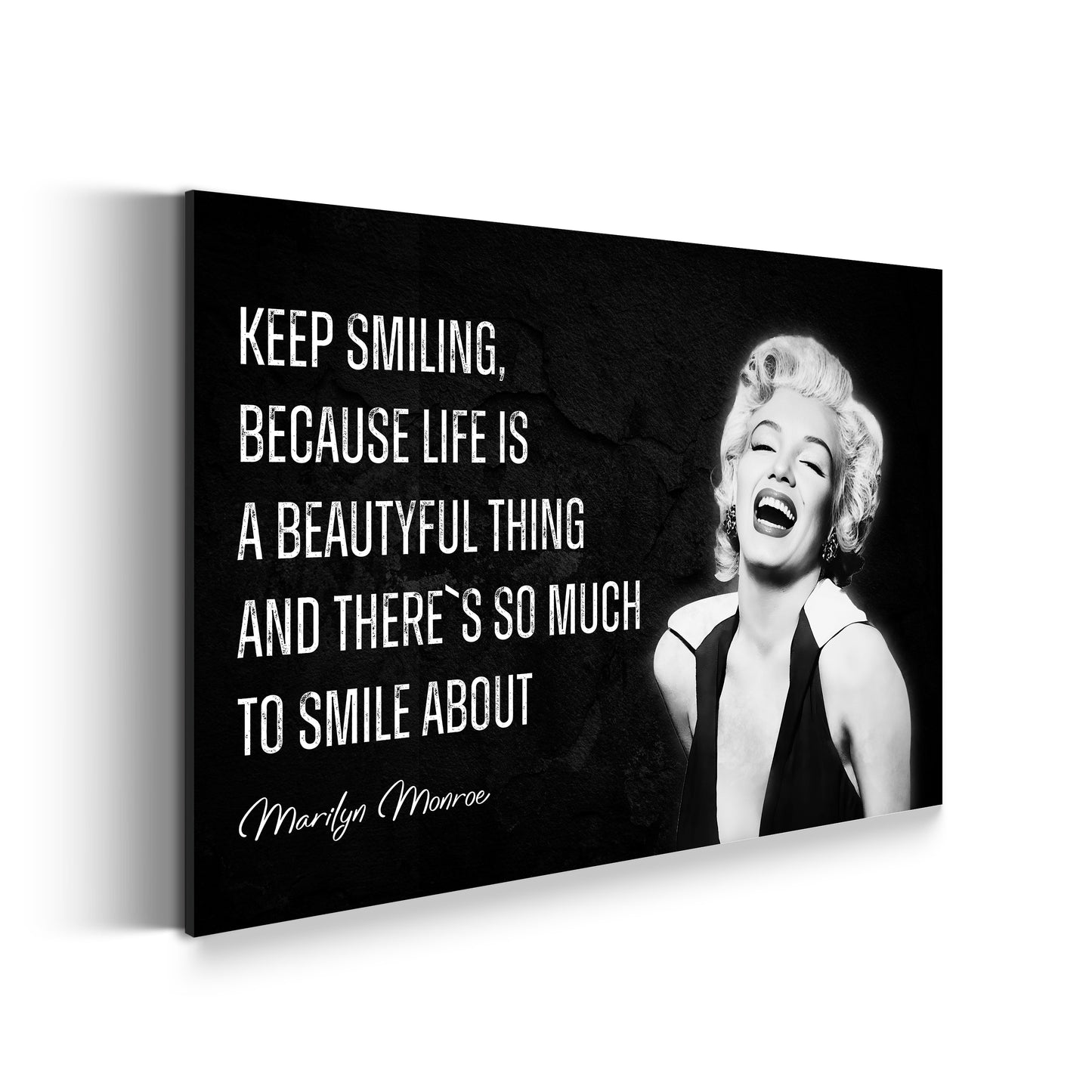 Zitat Ikone Motivation Wandbild Leinwandbild Kunstdruck XL Wanddeko