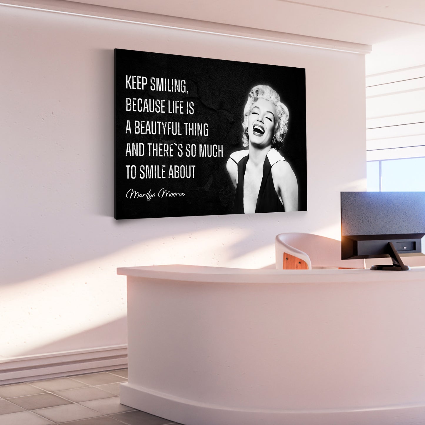 Zitat Ikone Motivation Wandbild Leinwandbild Kunstdruck XL Wanddeko