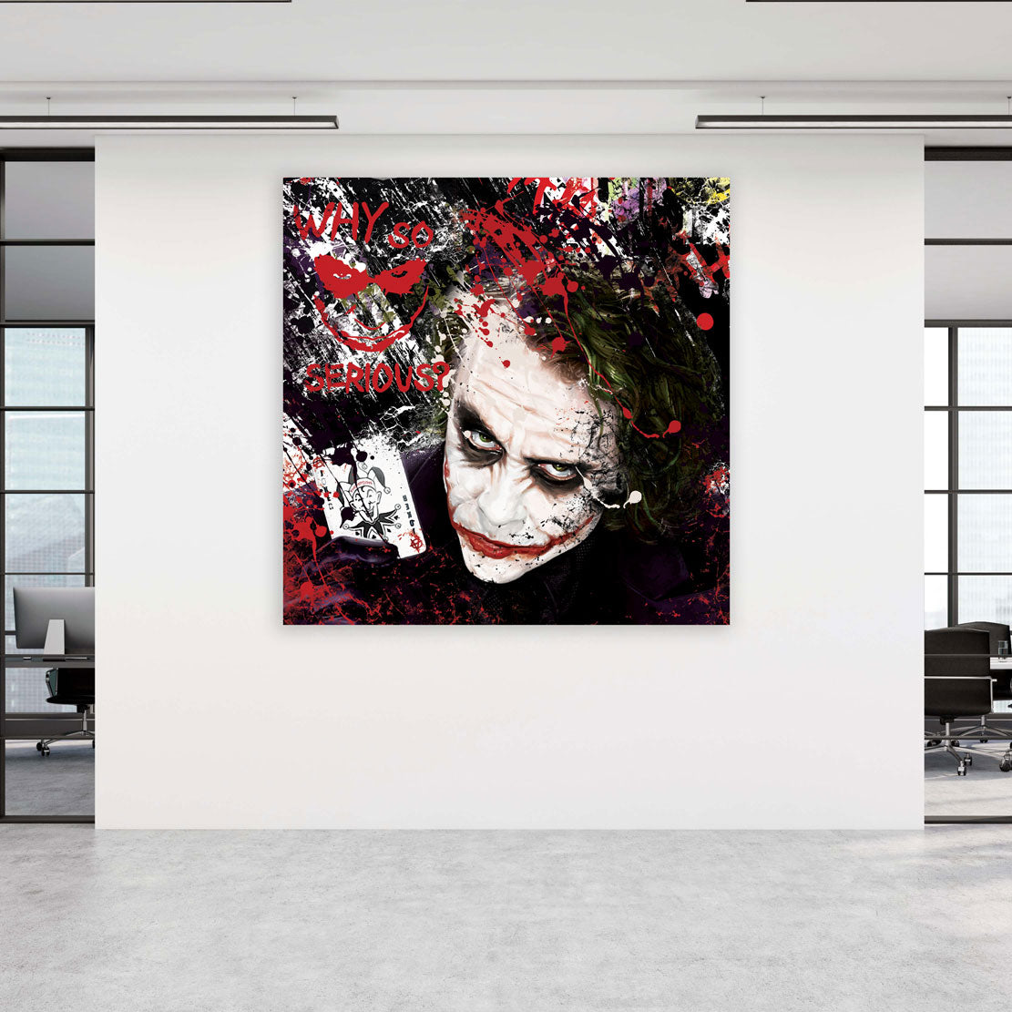 Schurke Pop Art Abstract Style Leinwandbild Wandbild Kunstdruck XL Wanddeko