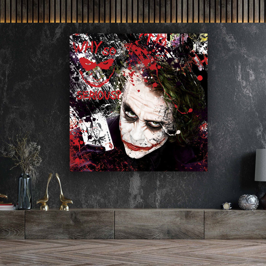 Schurke Pop Art Abstract Style Leinwandbild Wandbild Kunstdruck XL Wanddeko