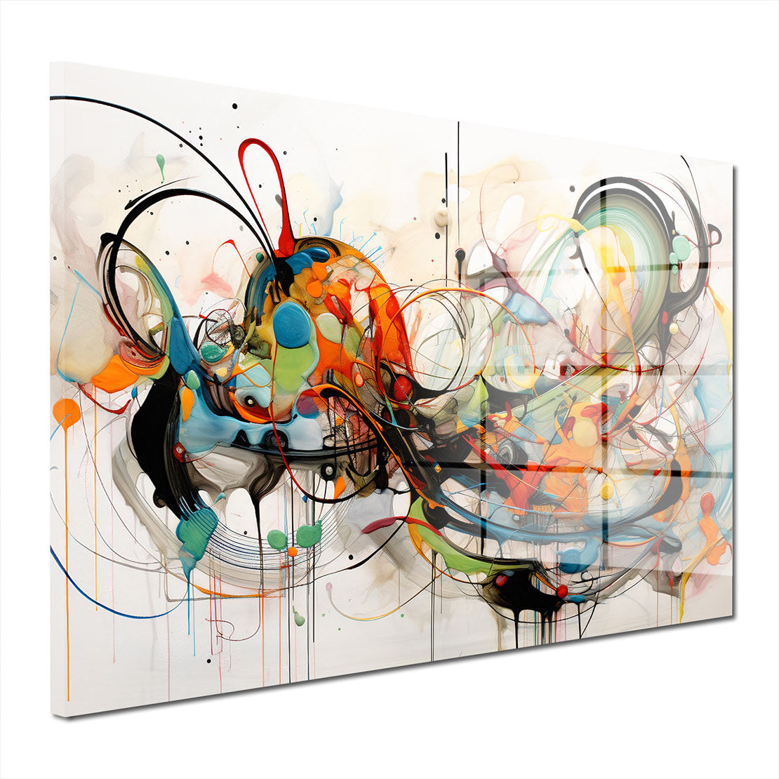 Lines abstrakte Linien Acrylglasbild Wandbild Bild Wanddeko Wohnzimmer XL