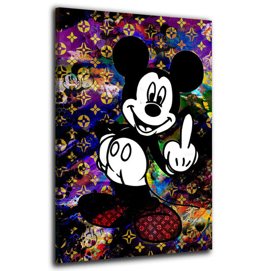 Pop Art Luxury Mouse Wandbild Leinwandbild Kunstdruck XL Wanddeko