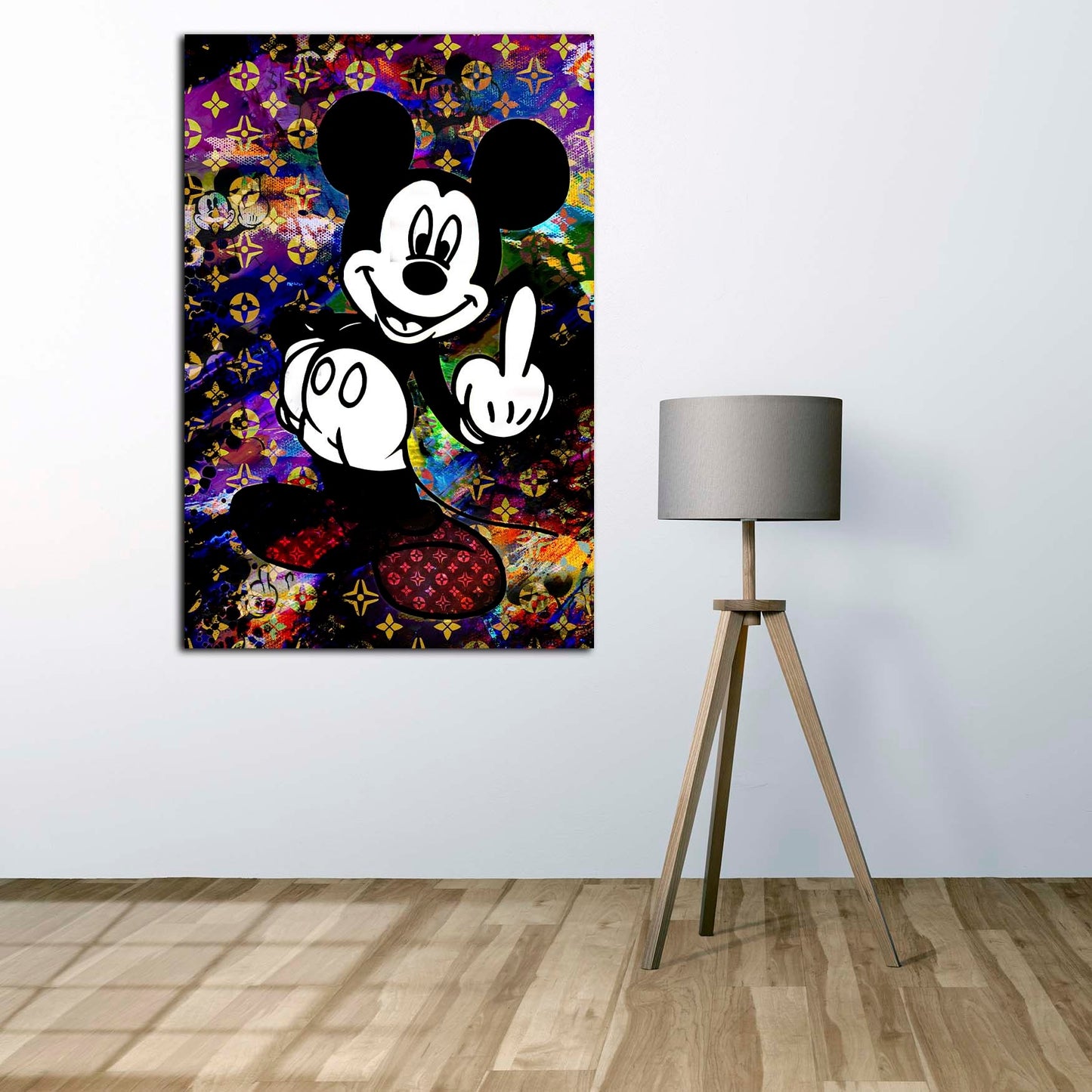 Pop Art Luxury Mouse Wandbild Leinwandbild Kunstdruck XL Wanddeko