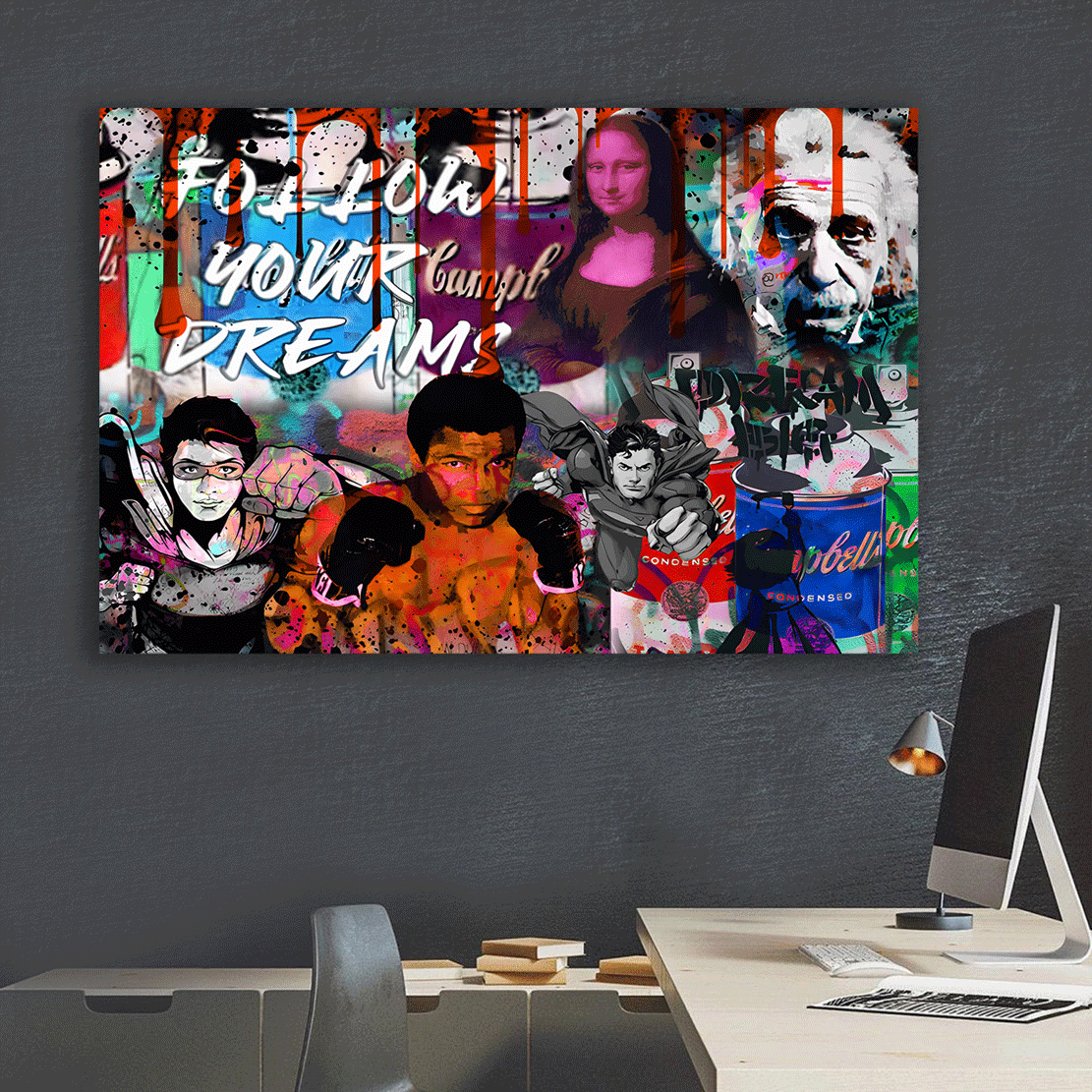 Exklusive Leinwandbilder von ARTEDinoi – Moderne & urbane Kunst für Wohnzimmer, Schlafzimmer & Büro.