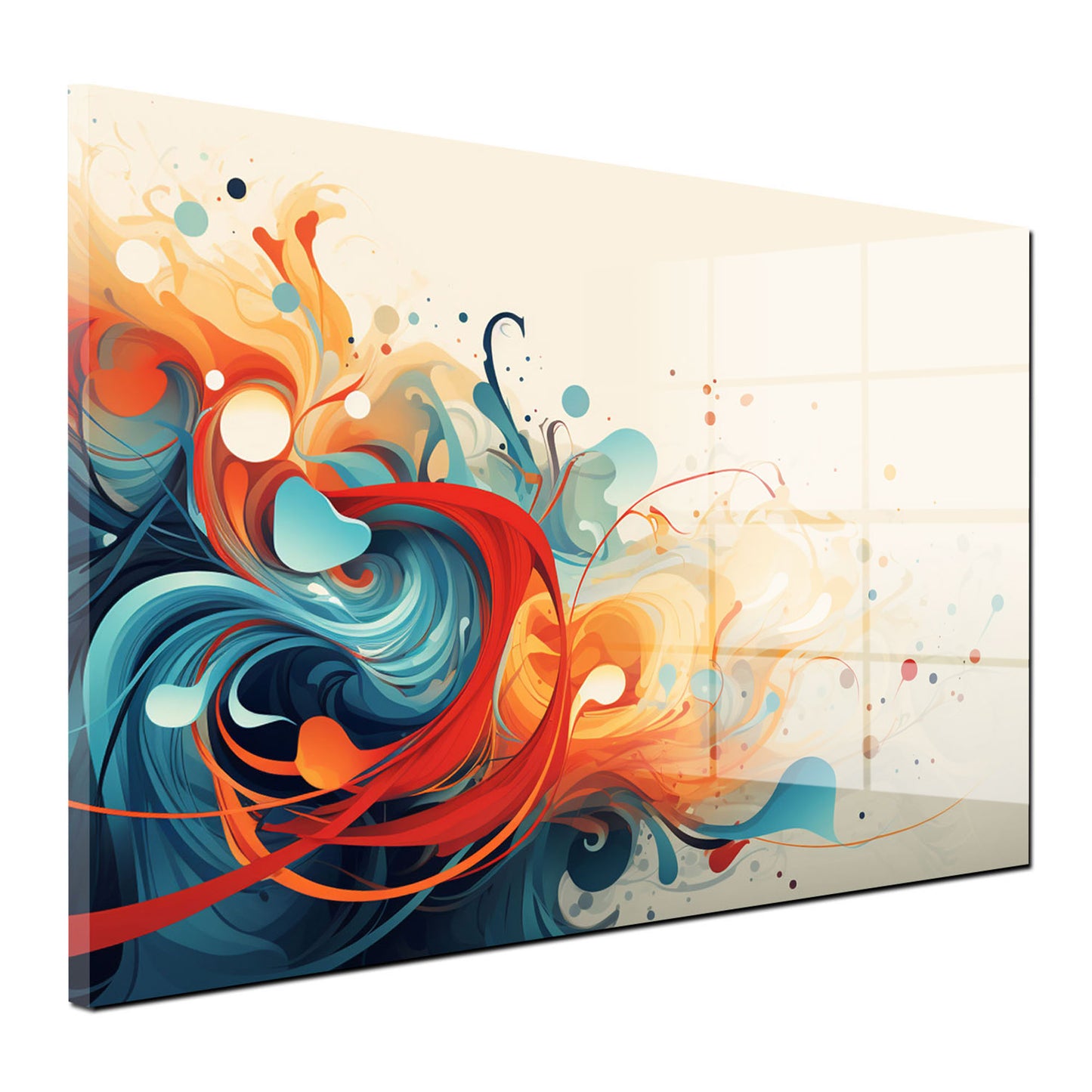 Abstract Colour Lines Acrylglasbild Wandbild Bild Wanddeko Wohnzimmer XL