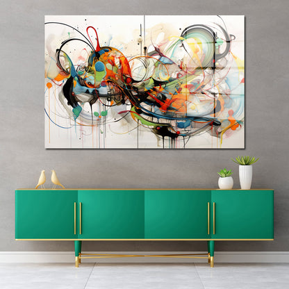 Abstrakt Lines Acrylglasbild Wandbild Bild Wanddeko Wohnzimmer XL