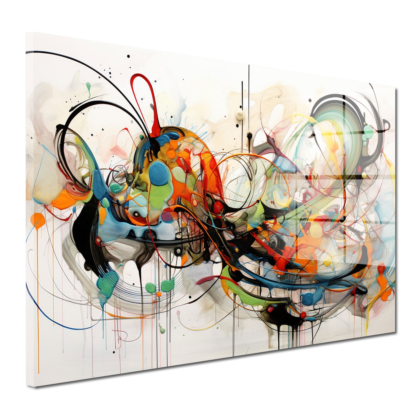 Abstrakt Lines Acrylglasbild Wandbild Bild Wanddeko Wohnzimmer XL