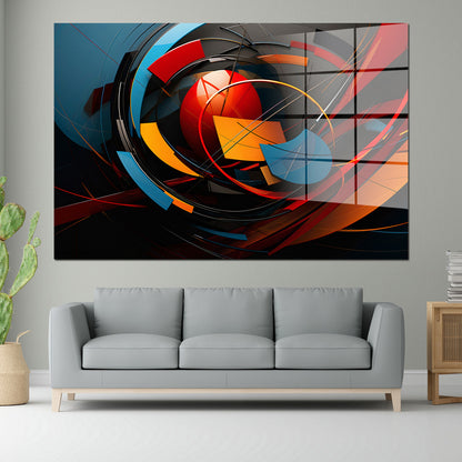 Abstrakt Acrylglasbild Wandbild Bild Wanddeko Wohnzimmer XL