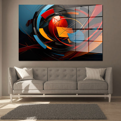 Abstrakt Acrylglasbild Wandbild Bild Wanddeko Wohnzimmer XL