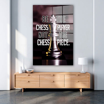 Always Be The Chess Player Mindset Acrylglasbild Wandbild Bild Wanddeko XL