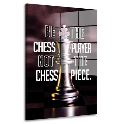 Always Be The Chess Player Mindset Acrylglasbild Wandbild Bild Wanddeko XL