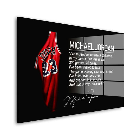 Basketball Motivation Acrylglasbild Wandbild Bild Wanddeko Wohnzimmer XL