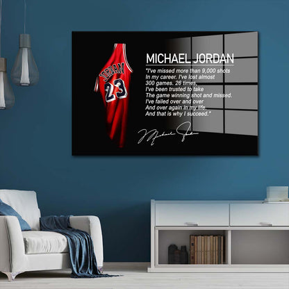Basketball Motivation Acrylglasbild Wandbild Bild Wanddeko Wohnzimmer XL