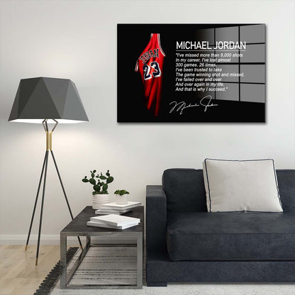 Basketball Motivation Acrylglasbild Wandbild Bild Wanddeko Wohnzimmer XL