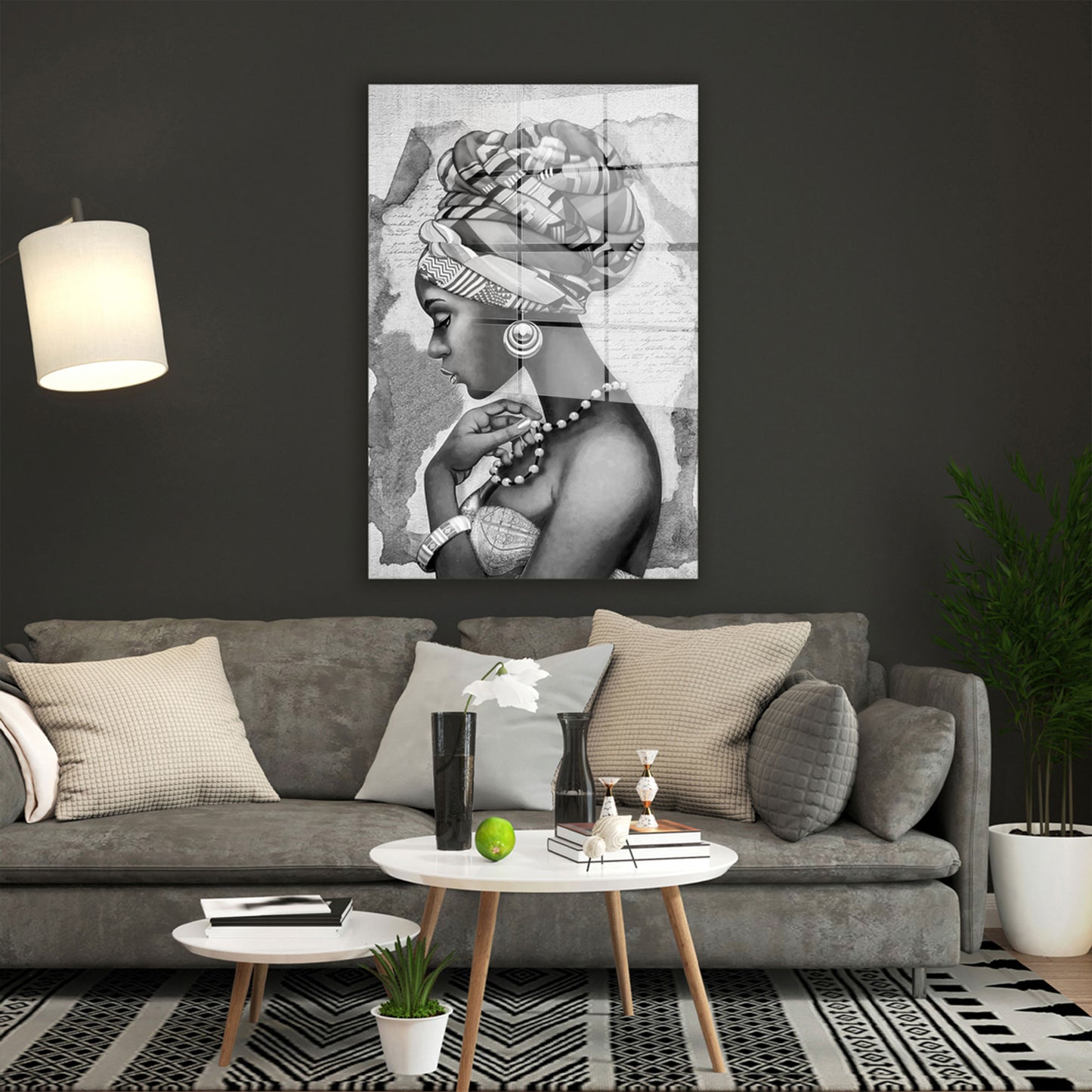 Beautiful African Women Acrylglasbild Wandbild Bild Wanddeko Wohnzimmer XL
