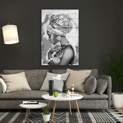 Beautiful African Women Acrylglasbild Wandbild Bild Wanddeko Wohnzimmer XL