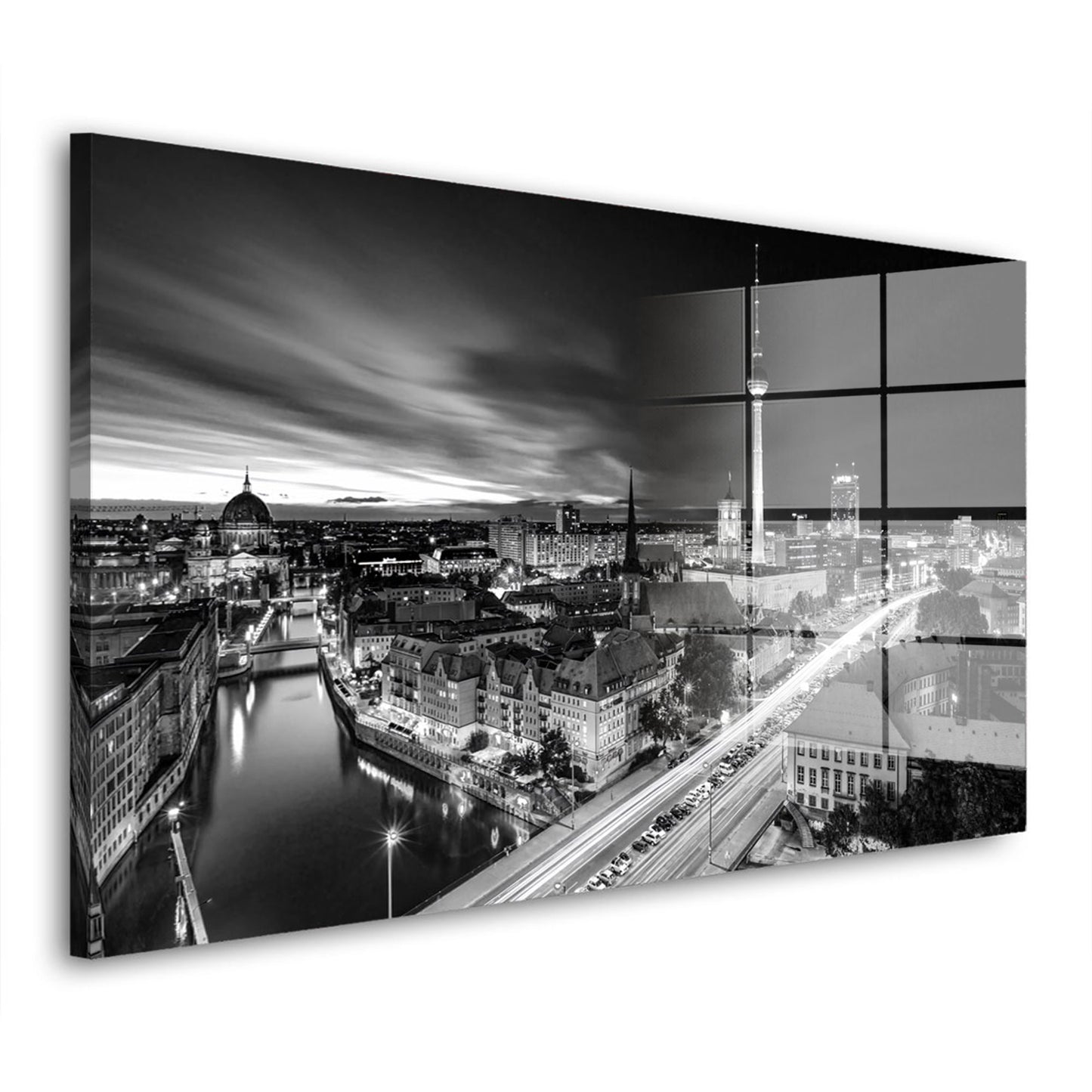 Beautiful Berlin Skyline Acrylglasbild Wandbild Bild Wanddeko Wohnzimmer XL