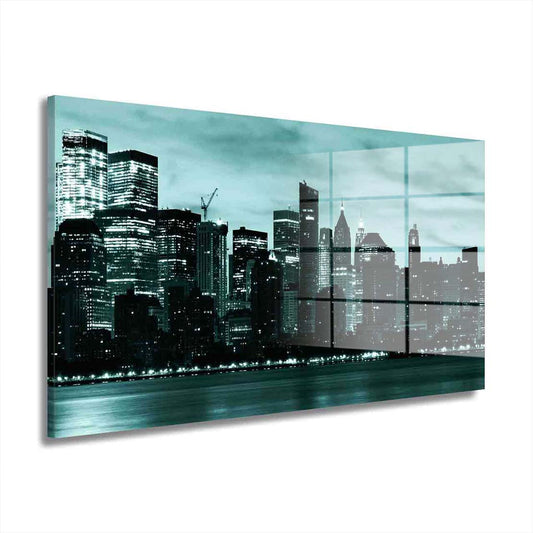 USA Beautiful Manhattan Skyline Acrylglasbild Wandbild Bild Wanddeko XL NY