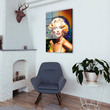 Beautiful Marilyn Pop Art Acrylglasbild Wandbild Bild Wanddeko Wohnzimmer XL