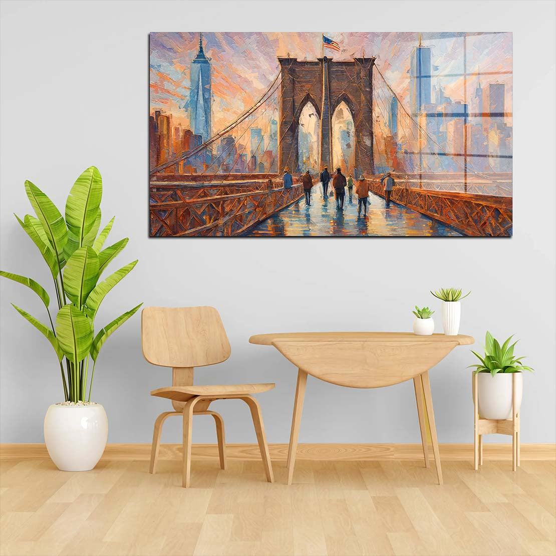 Brücke New York USA Acrylglasbild Wandbild Bild Wanddeko Wohnzimmer XL
