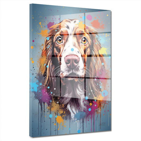 Cocker Spaniel Pop Art Acrylglasbild Wandbild Bild Wanddeko Wohnzimmer XL
